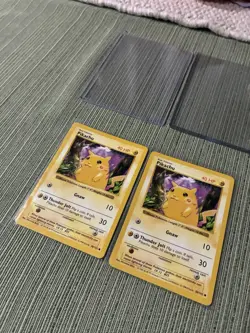 Pokemon TCG Pikachu 58/102 Base Set Shadowless red cheeks 1999 English Lot of 2 - Image 5