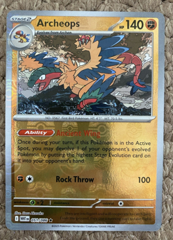 Pokemon TCG - White Flare - 051/086 -Archeops - Master Ball Holo - NM - Image 1