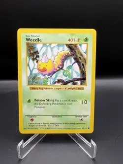 Pokemon Card Weedle Base Set 69/102 SHADOWLESS NM-Mint - Image 1