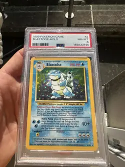 Pokemon TCG Blastoise Hill 2/102 Base Set PSA 8 Near Mint - Image 1