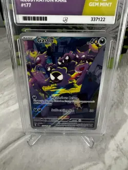 Pokemon TCG - Gastly 177/162 Temporal Forces Ace Graded Perfect 10 Gem Mint - Image 2