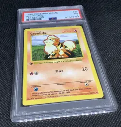 PSA 7 Growlithe First Edition SHADOWLESS Pokemon Card Base Set Near Mint - Image 4