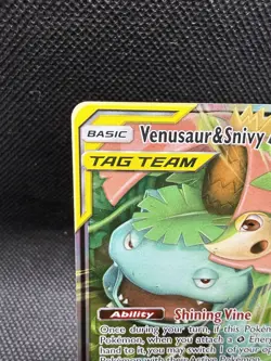 Pokemon TCG Venusaur & Snivy GX 1/236 Sm-Cosmic Eclipse Ultra Rare Holo Card - Image 3