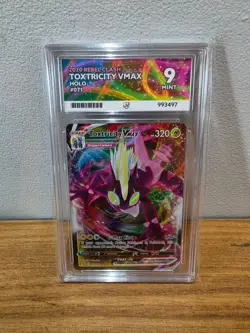Pokemon TCG Toxtricity VMAX Rebel Clash 071/192 Holo Ultra Rare Ace 9 Mint - Image 2