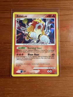 Pokemon TCG Entei LV 43 - 4/132 Secret Wonders - Holo Rare - Light played - Image 1