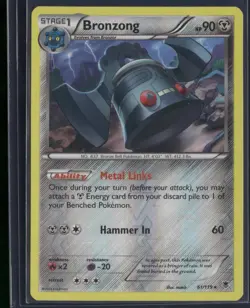 Bronzong 61/119 Rare Phantom Forces Pokemon Reverse Holo Lightly Played - Image 1