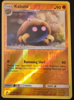 Kabuto 77/181 Uncommon Team Up Pokemon Reverse Holo Lightly Played - Image 2