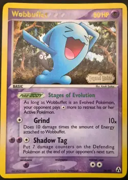 Wobbuffet 28/92 Rare Legend Maker Pokemon Reverse Holo Lightly Played - Image 2