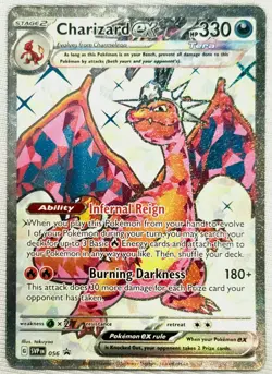 2023 Pokemon TCG Charizard ex SVP 056 Black Star Promo Excellent-NM/M - Image 2