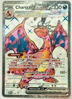 2023 Pokemon TCG Charizard ex SVP 056 Black Star Promo Excellent-NM/M - Image 3