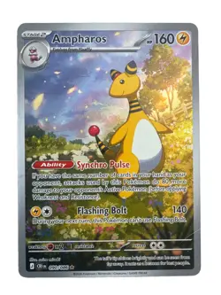 Ampharos 090/086 Illustration Rare Chaos Rising Pokemon TCG Card English NM/M - Image 1