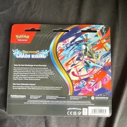 Pokemon TCG Mega Evolution Chaos Rising 3 Pack Blister + Charmeleon Promo - Image 2