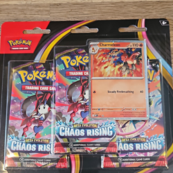 Pokemon TCG Mega Evolution: Chaos Rising 3 Booster Packs Charmeleon Promo 2020 - Image 1