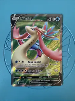 Pokemon Milotic V Full Art 179/192 Rebel Clash Near Mint Condition Card - Image 1