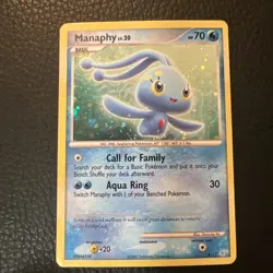 Pokemon TCG Diamond & Pearl Manaphy DPBP#529 Cosmos Holo Trainer Kit 2007 LP * - Image 1