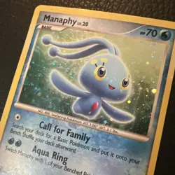 Pokemon TCG Diamond & Pearl Manaphy DPBP#529 Cosmos Holo Trainer Kit 2007 LP * - Image 2