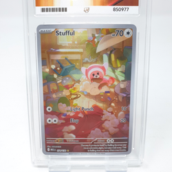 Stufful 154/132 Ace 10 Mega Evolution Illustration Rare Graded Pokemon TCG Card - Image 2