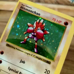 *Error Off Center* Shadowless Hitmonchan - 7/102 Base Set - Holo Pokemon Card - Image 2