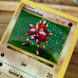 *Error Off Center* Shadowless Hitmonchan - 7/102 Base Set - Holo Pokemon Card - Image 3
