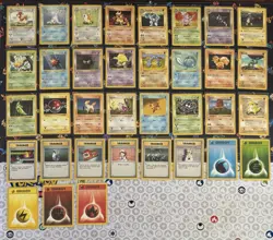 Pokemon TCG Shadowless Base Set Lot of 35 WotC Vintage 1999 Pokemon Cards - Image 1