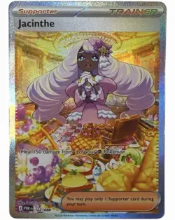 The Pokemon Company Pokemon TCG Jacinthe Trainer Full Art Foil Holo 122/088 EN - Image 1