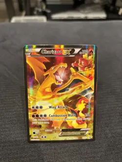 Pokemon TCG Charizard EX XY121 XY Promo Card English Light Play Condition - Image 1