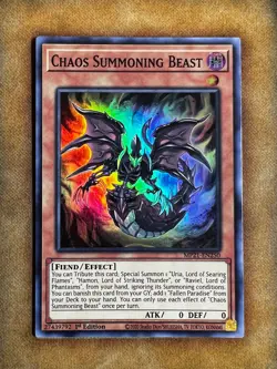Yugioh Chaos Summoning Beast MP21-EN250 Super Rare 1st Ed NM - Image 1