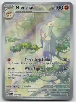 Mienshao 200/182 Illustration Rare Paradox Rift Pokemon Holo Near Mint - Image 1