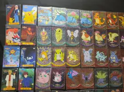 Vintage 1999 Topps Pokemon Black Logo Series 1 Complete Set 90 Holo Foil Cards - Image 2