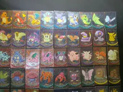 Vintage 1999 Topps Pokemon Black Logo Series 1 Complete Set 90 Holo Foil Cards - Image 3
