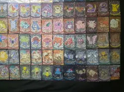 Vintage 1999 Topps Pokemon Black Logo Series 1 Complete Set 90 Holo Foil Cards - Image 5