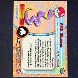 topps Pokemon TV Animation Edition Series 1 Rainbow Holo Foil #23 Ekans - Image 2