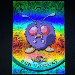topps Pokemon TV Animation Edition Series 1 Rainbow Holo Foil #48 Venonat - Image 1