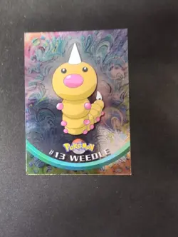 1999 Pokemon TV Animation Series 1 Weedle #13 - Blue Logo - holo -VLP - Image 1