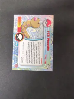 1999 Pokemon TV Animation Series 1 Weedle #13 - Blue Logo - holo -VLP - Image 2
