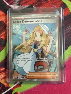 Lillie's Determination 169/132 Pokemon TCG Mega Evolution Ultra Rare Holo - Image 1