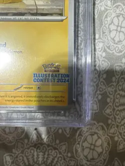 POKEMON CGC 9.5 MINT+ PIKACHU ILLUSTRATION CONTEST WINNER 2024 #214 PROMO🔥 - Image 5