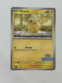Pikachu - SVP 214 - Black Star Promo - Illustration Contest 2024 - NM/M Pokemon - Image 1