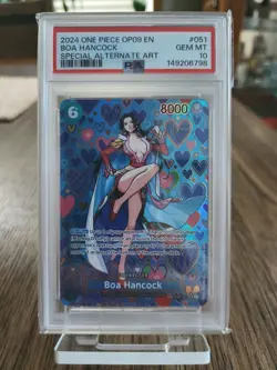 One Piece TCG Emperors in the New World Boa Hancock OP07-051 SP PSA 10 Gem Mint - Image 1