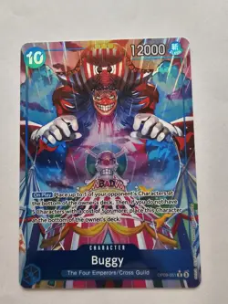 Buggy OP09-051 Alt Art Emperors in the New World One Piece TCG English - Image 1