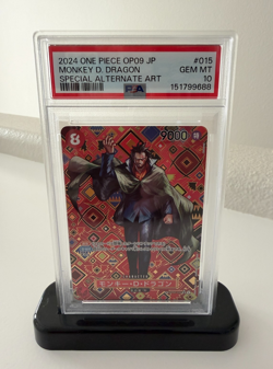 PSA 10 Monkey D Dragon SP OP07-015 Emperors in the New World OP09 ONE PIECE JPN - Image 1
