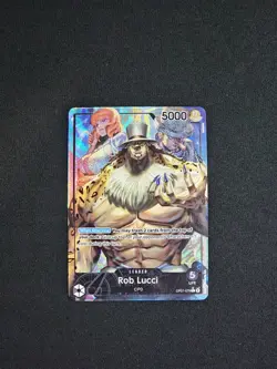 One Piece Rob Lucci OP07-079 Leader Parallel Foil 500 Years in the Future NM - Image 1