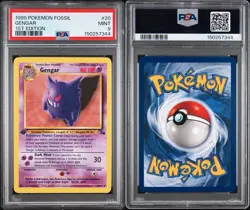 1999 Pokemon Fossil 1st Edition #20/62 Rare Mint Gengar PSA 9 - Image 2