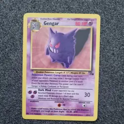 Pokemon Gengar Non Holo #20/62 - Fossil WOTC Set Mint Condition - Image 1