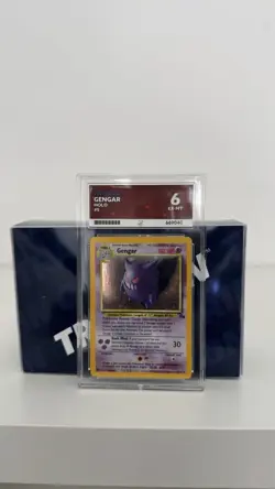 Pokemon TCG Gengar Fossil Holo Card 5/62 Ace Grading 6 - Image 1