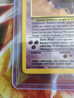 Pokemon TCG Gengar Fossil Holo Rare Card 5/62 - Image 3