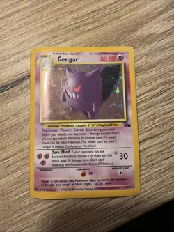 Pokemon TCG Gengar Fossil Holo Rare Card 5/62 - Image 1