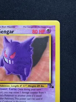 Gengar 20/62 Fossil Non Holo Rare Vintage WOTC Pokemon TCG Cards - Image 3