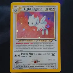 WOTC Pokemon Neo Destiny Light Togetic 15/105 Holo Rare vintage 2000 - Image 1