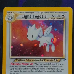 WOTC Pokemon Neo Destiny Light Togetic 15/105 Holo Rare vintage 2000 - Image 2